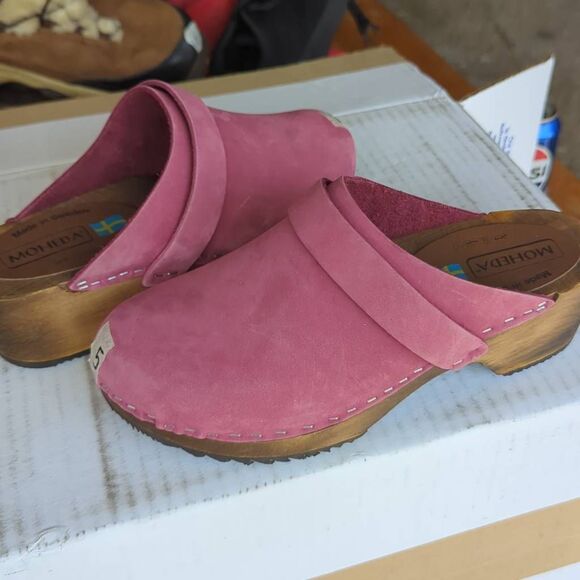 Moheda pink clogs made in Sweden size   6. 5  - 7. Sz 37 - Picture 6 of 7